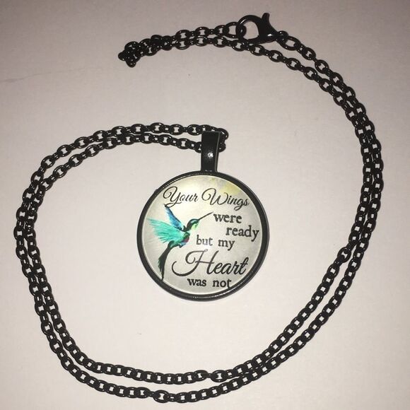 (i2) YourWings Were Ready MyHeart Was Not Necklace - Picture 2 of 4